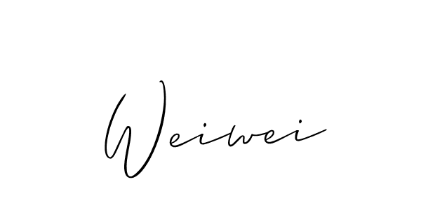 You should practise on your own different ways (Allison_Script) to write your name (Weiwei) in signature. don't let someone else do it for you. Weiwei signature style 2 images and pictures png