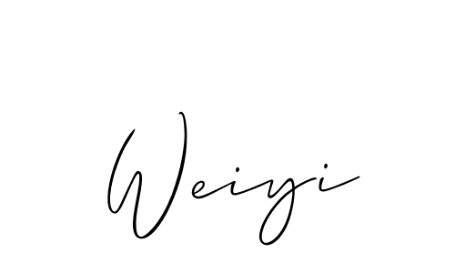 Allison_Script is a professional signature style that is perfect for those who want to add a touch of class to their signature. It is also a great choice for those who want to make their signature more unique. Get Weiyi name to fancy signature for free. Weiyi signature style 2 images and pictures png
