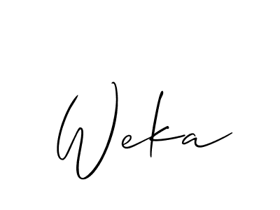 Weka stylish signature style. Best Handwritten Sign (Allison_Script) for my name. Handwritten Signature Collection Ideas for my name Weka. Weka signature style 2 images and pictures png