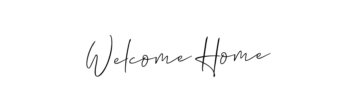 Once you've used our free online signature maker to create your best signature Allison_Script style, it's time to enjoy all of the benefits that Welcome Home name signing documents. Welcome Home signature style 2 images and pictures png