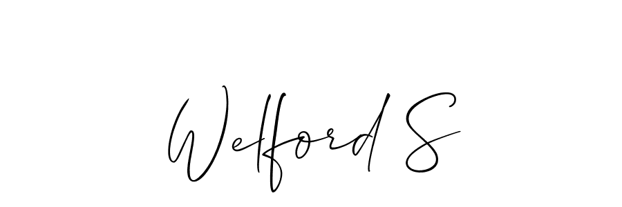 How to Draw Welford S signature style? Allison_Script is a latest design signature styles for name Welford S. Welford S signature style 2 images and pictures png