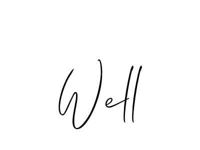 Design your own signature with our free online signature maker. With this signature software, you can create a handwritten (Allison_Script) signature for name Well. Well signature style 2 images and pictures png