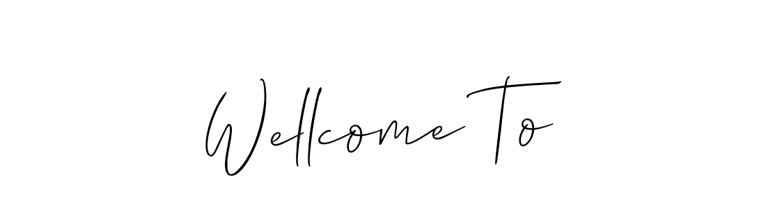 Also we have Wellcome To name is the best signature style. Create professional handwritten signature collection using Allison_Script autograph style. Wellcome To signature style 2 images and pictures png