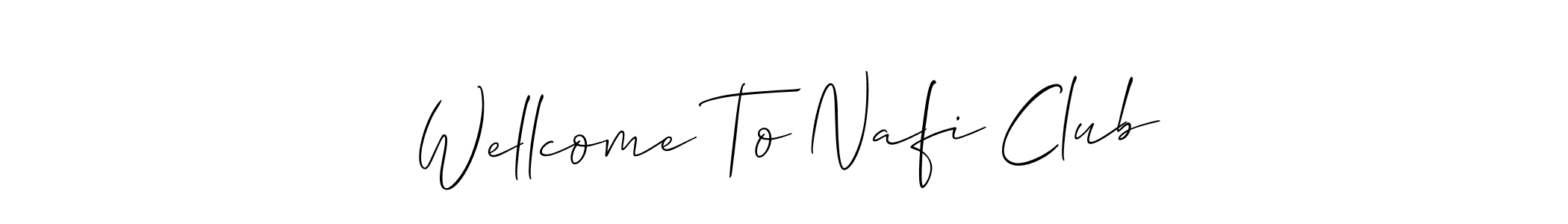 You can use this online signature creator to create a handwritten signature for the name Wellcome To Nafi Club. This is the best online autograph maker. Wellcome To Nafi Club signature style 2 images and pictures png