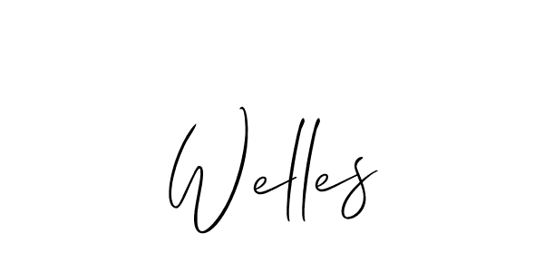 Make a short Welles signature style. Manage your documents anywhere anytime using Allison_Script. Create and add eSignatures, submit forms, share and send files easily. Welles signature style 2 images and pictures png