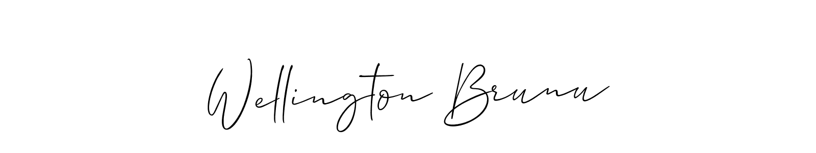 It looks lik you need a new signature style for name Wellington Brunu. Design unique handwritten (Allison_Script) signature with our free signature maker in just a few clicks. Wellington Brunu signature style 2 images and pictures png