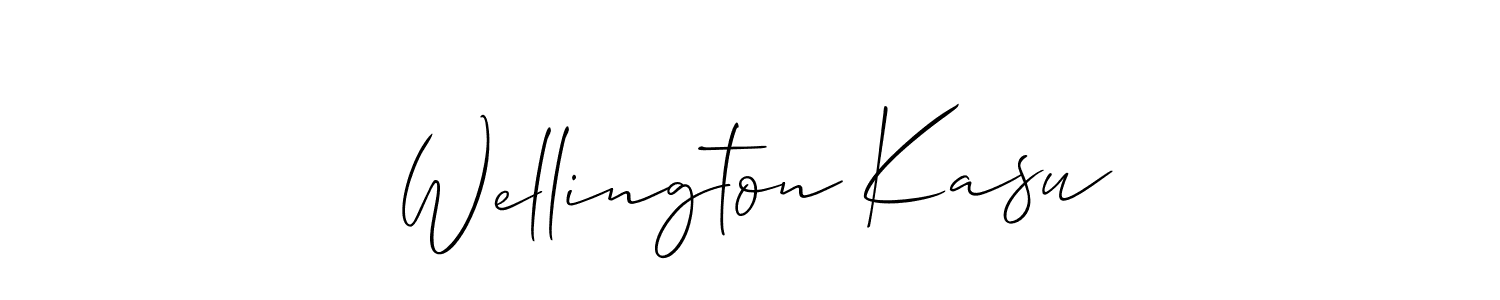 Make a beautiful signature design for name Wellington Kasu. Use this online signature maker to create a handwritten signature for free. Wellington Kasu signature style 2 images and pictures png