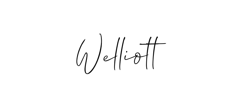 Check out images of Autograph of Welliott name. Actor Welliott Signature Style. Allison_Script is a professional sign style online. Welliott signature style 2 images and pictures png