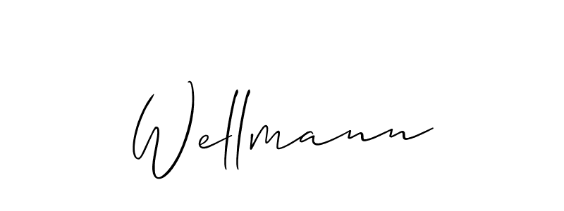 Design your own signature with our free online signature maker. With this signature software, you can create a handwritten (Allison_Script) signature for name Wellmann. Wellmann signature style 2 images and pictures png
