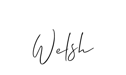 Make a beautiful signature design for name Welsh. Use this online signature maker to create a handwritten signature for free. Welsh signature style 2 images and pictures png