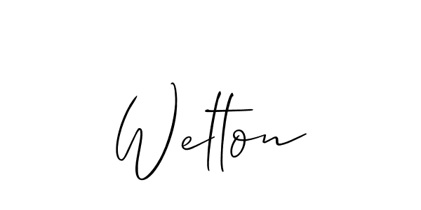 Best and Professional Signature Style for Welton. Allison_Script Best Signature Style Collection. Welton signature style 2 images and pictures png