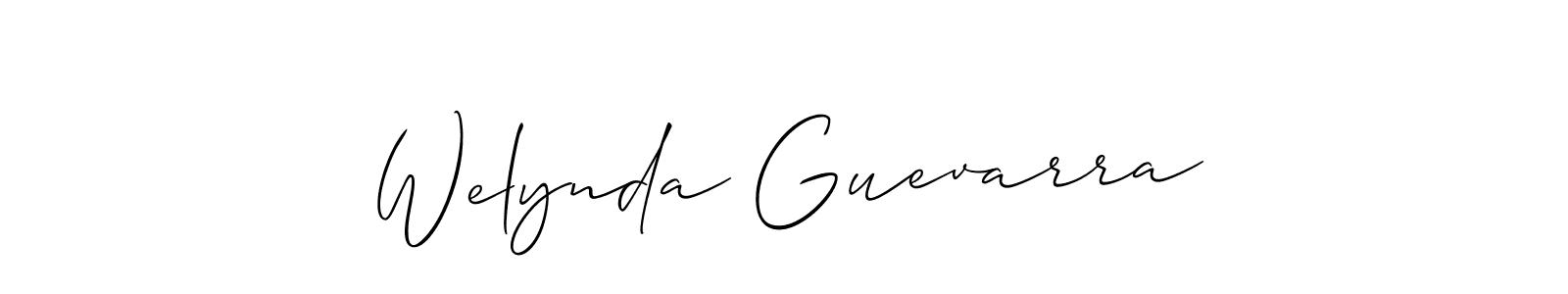 Design your own signature with our free online signature maker. With this signature software, you can create a handwritten (Allison_Script) signature for name Welynda Guevarra. Welynda Guevarra signature style 2 images and pictures png