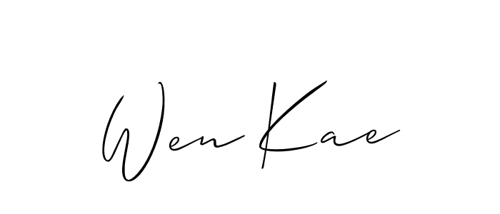 See photos of Wen Kae official signature by Spectra . Check more albums & portfolios. Read reviews & check more about Allison_Script font. Wen Kae signature style 2 images and pictures png