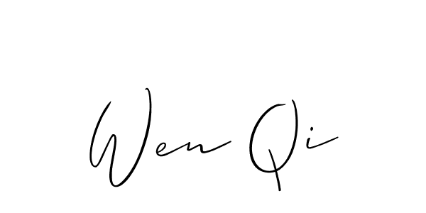 Make a short Wen Qi signature style. Manage your documents anywhere anytime using Allison_Script. Create and add eSignatures, submit forms, share and send files easily. Wen Qi signature style 2 images and pictures png