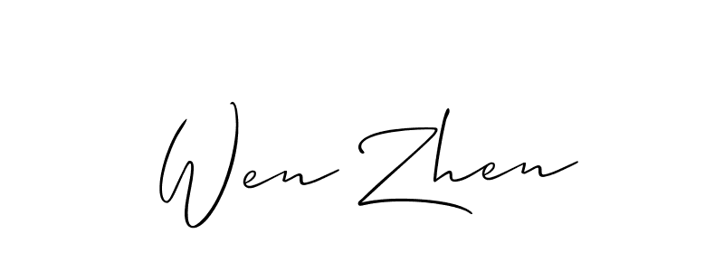 See photos of Wen Zhen official signature by Spectra . Check more albums & portfolios. Read reviews & check more about Allison_Script font. Wen Zhen signature style 2 images and pictures png