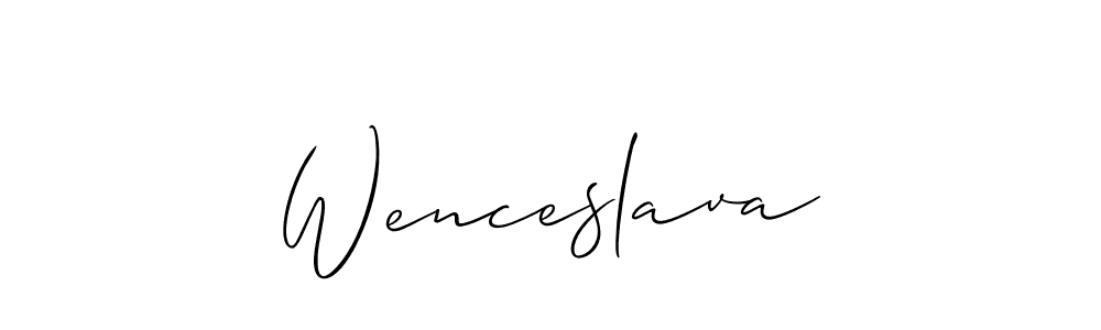 Also we have Wenceslava name is the best signature style. Create professional handwritten signature collection using Allison_Script autograph style. Wenceslava signature style 2 images and pictures png