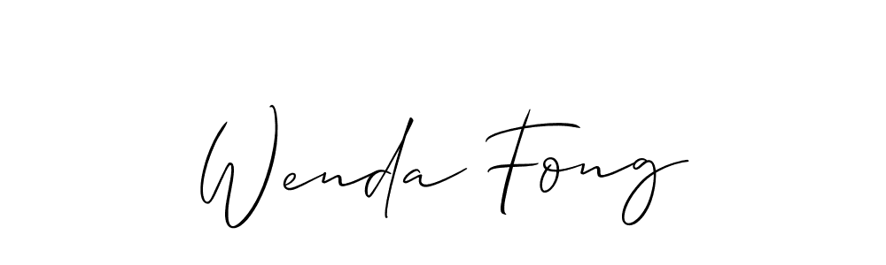 Make a beautiful signature design for name Wenda Fong. Use this online signature maker to create a handwritten signature for free. Wenda Fong signature style 2 images and pictures png