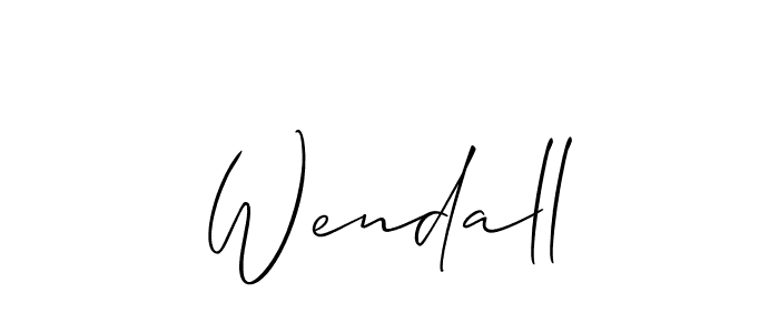 You should practise on your own different ways (Allison_Script) to write your name (Wendall) in signature. don't let someone else do it for you. Wendall signature style 2 images and pictures png