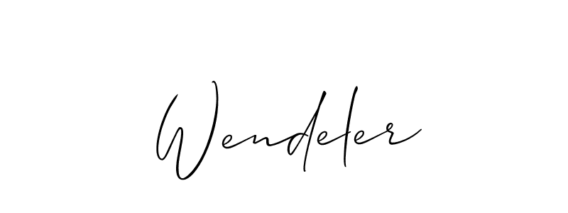 Also You can easily find your signature by using the search form. We will create Wendeler name handwritten signature images for you free of cost using Allison_Script sign style. Wendeler signature style 2 images and pictures png