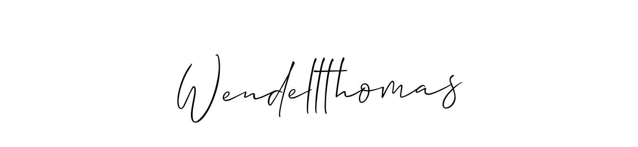 How to make Wendellthomas signature? Allison_Script is a professional autograph style. Create handwritten signature for Wendellthomas name. Wendellthomas signature style 2 images and pictures png