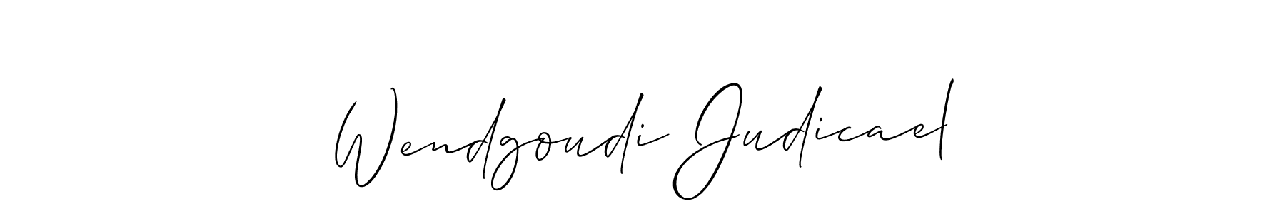 Use a signature maker to create a handwritten signature online. With this signature software, you can design (Allison_Script) your own signature for name Wendgoudi Judicael. Wendgoudi Judicael signature style 2 images and pictures png