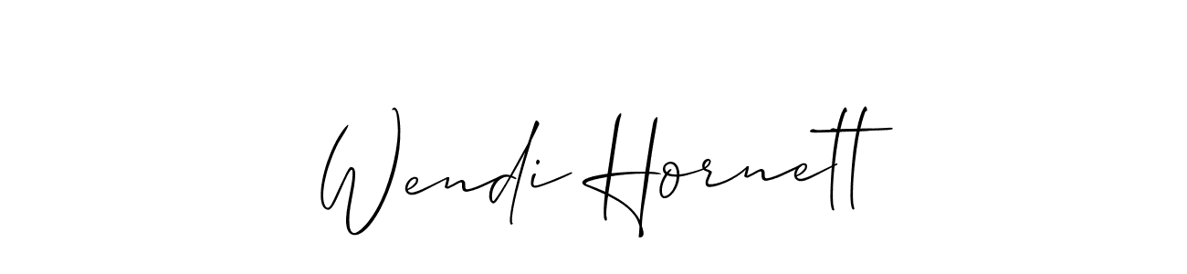 How to Draw Wendi Hornett signature style? Allison_Script is a latest design signature styles for name Wendi Hornett. Wendi Hornett signature style 2 images and pictures png