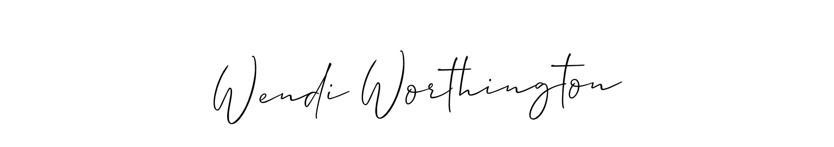 Similarly Allison_Script is the best handwritten signature design. Signature creator online .You can use it as an online autograph creator for name Wendi Worthington. Wendi Worthington signature style 2 images and pictures png