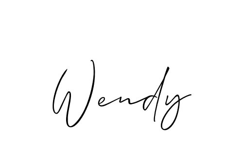 Create a beautiful signature design for name Wendy. With this signature (Allison_Script) fonts, you can make a handwritten signature for free. Wendy signature style 2 images and pictures png