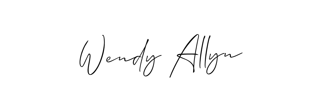 How to make Wendy Allyn signature? Allison_Script is a professional autograph style. Create handwritten signature for Wendy Allyn name. Wendy Allyn signature style 2 images and pictures png