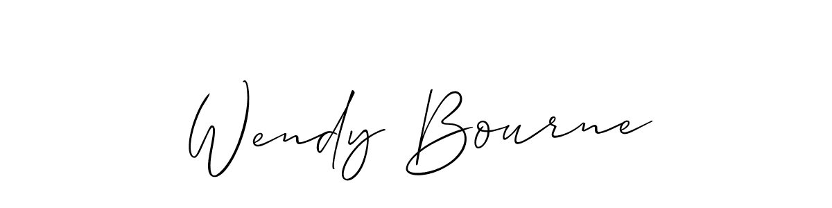 Design your own signature with our free online signature maker. With this signature software, you can create a handwritten (Allison_Script) signature for name Wendy Bourne. Wendy Bourne signature style 2 images and pictures png