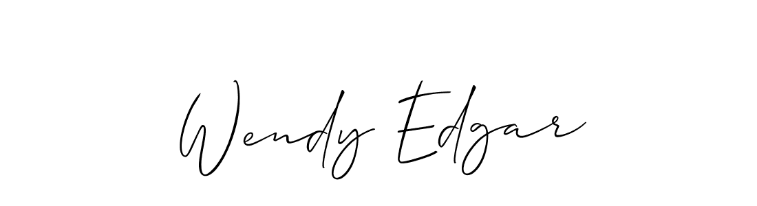 if you are searching for the best signature style for your name Wendy Edgar. so please give up your signature search. here we have designed multiple signature styles  using Allison_Script. Wendy Edgar signature style 2 images and pictures png