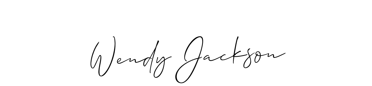 Also we have Wendy Jackson name is the best signature style. Create professional handwritten signature collection using Allison_Script autograph style. Wendy Jackson signature style 2 images and pictures png
