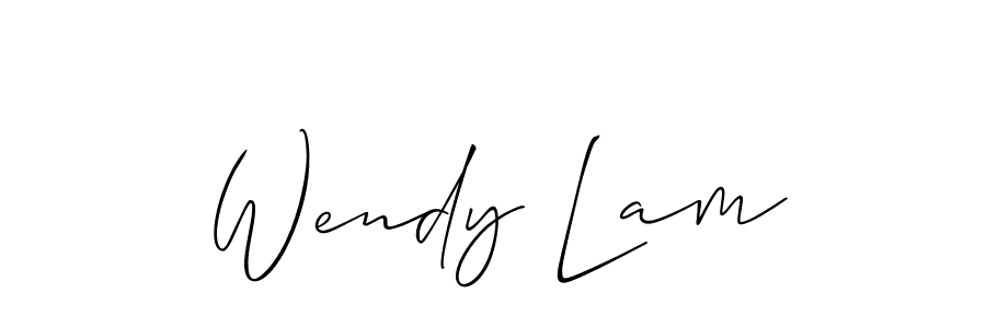 Best and Professional Signature Style for Wendy Lam. Allison_Script Best Signature Style Collection. Wendy Lam signature style 2 images and pictures png