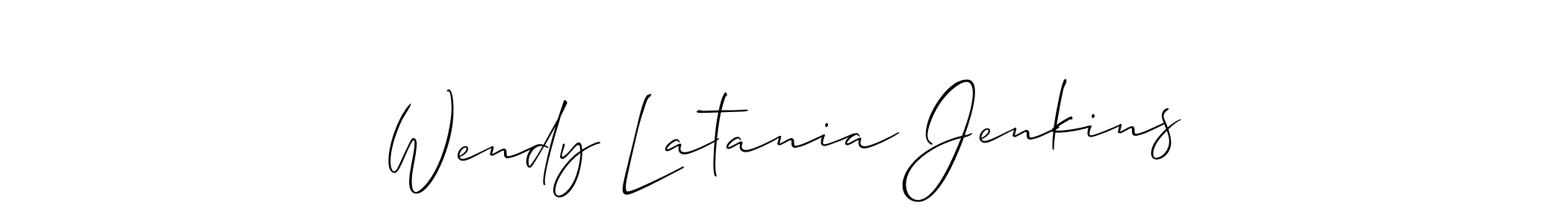 Once you've used our free online signature maker to create your best signature Allison_Script style, it's time to enjoy all of the benefits that Wendy Latania Jenkins name signing documents. Wendy Latania Jenkins signature style 2 images and pictures png