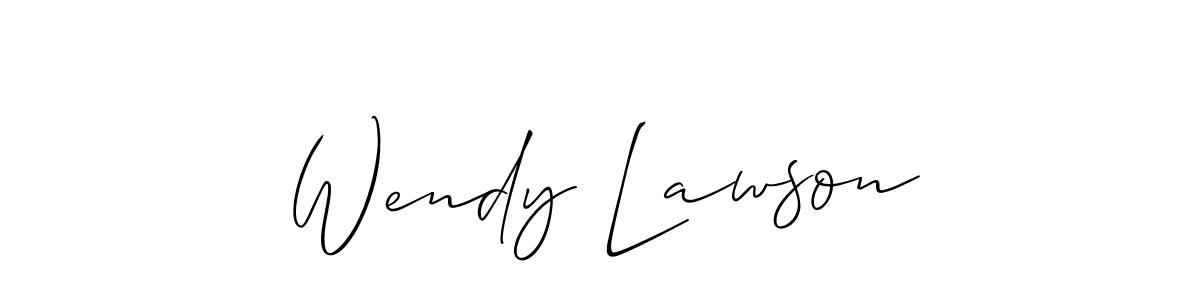 Design your own signature with our free online signature maker. With this signature software, you can create a handwritten (Allison_Script) signature for name Wendy Lawson. Wendy Lawson signature style 2 images and pictures png