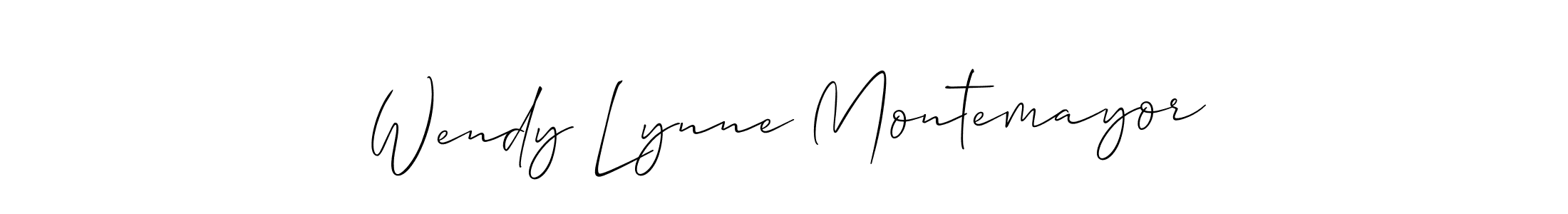 Also You can easily find your signature by using the search form. We will create Wendy Lynne Montemayor name handwritten signature images for you free of cost using Allison_Script sign style. Wendy Lynne Montemayor signature style 2 images and pictures png