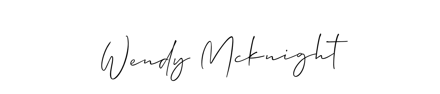 How to make Wendy Mcknight signature? Allison_Script is a professional autograph style. Create handwritten signature for Wendy Mcknight name. Wendy Mcknight signature style 2 images and pictures png