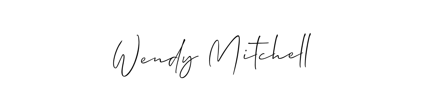 Make a beautiful signature design for name Wendy Mitchell. With this signature (Allison_Script) style, you can create a handwritten signature for free. Wendy Mitchell signature style 2 images and pictures png