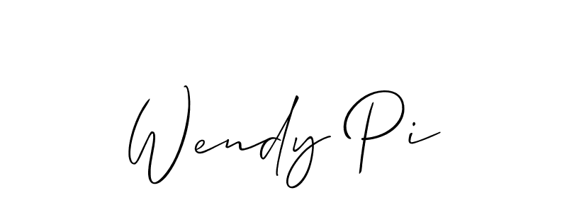 How to Draw Wendy Pi signature style? Allison_Script is a latest design signature styles for name Wendy Pi. Wendy Pi signature style 2 images and pictures png