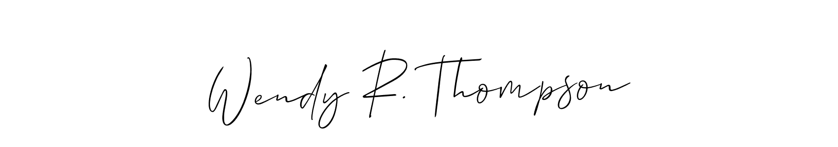 How to Draw Wendy R. Thompson signature style? Allison_Script is a latest design signature styles for name Wendy R. Thompson. Wendy R. Thompson signature style 2 images and pictures png