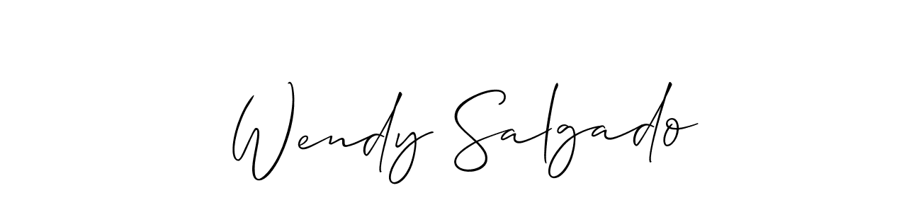 Design your own signature with our free online signature maker. With this signature software, you can create a handwritten (Allison_Script) signature for name Wendy Salgado. Wendy Salgado signature style 2 images and pictures png