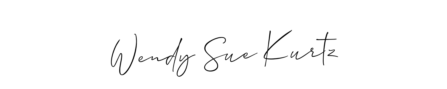 How to Draw Wendy Sue Kurtz signature style? Allison_Script is a latest design signature styles for name Wendy Sue Kurtz. Wendy Sue Kurtz signature style 2 images and pictures png