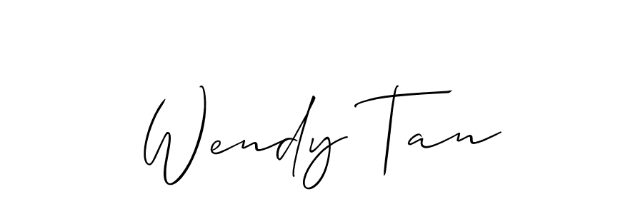 Make a short Wendy Tan signature style. Manage your documents anywhere anytime using Allison_Script. Create and add eSignatures, submit forms, share and send files easily. Wendy Tan signature style 2 images and pictures png