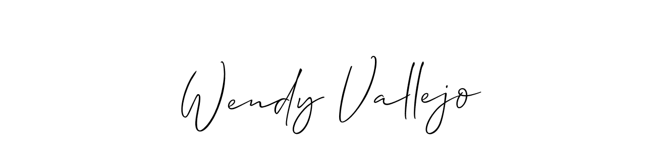 Check out images of Autograph of Wendy Vallejo name. Actor Wendy Vallejo Signature Style. Allison_Script is a professional sign style online. Wendy Vallejo signature style 2 images and pictures png