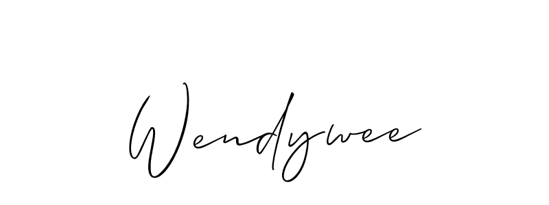 Best and Professional Signature Style for Wendywee. Allison_Script Best Signature Style Collection. Wendywee signature style 2 images and pictures png