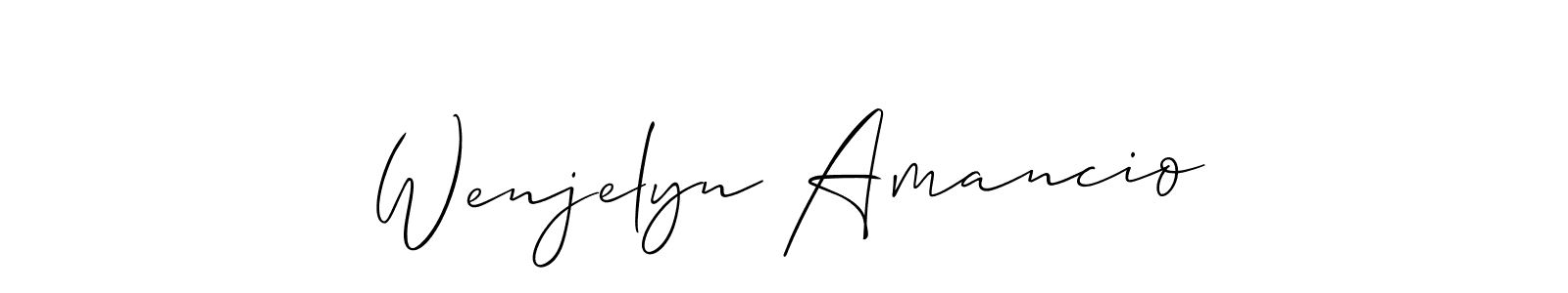 Check out images of Autograph of Wenjelyn Amancio name. Actor Wenjelyn Amancio Signature Style. Allison_Script is a professional sign style online. Wenjelyn Amancio signature style 2 images and pictures png