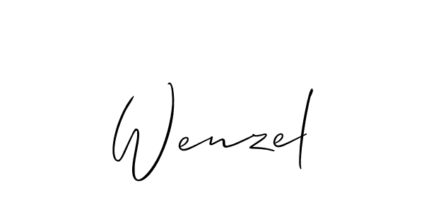 It looks lik you need a new signature style for name Wenzel. Design unique handwritten (Allison_Script) signature with our free signature maker in just a few clicks. Wenzel signature style 2 images and pictures png