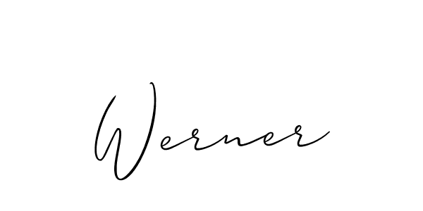 if you are searching for the best signature style for your name Werner. so please give up your signature search. here we have designed multiple signature styles  using Allison_Script. Werner signature style 2 images and pictures png