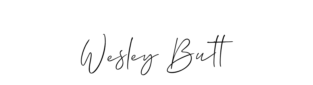 How to Draw Wesley Butt signature style? Allison_Script is a latest design signature styles for name Wesley Butt. Wesley Butt signature style 2 images and pictures png