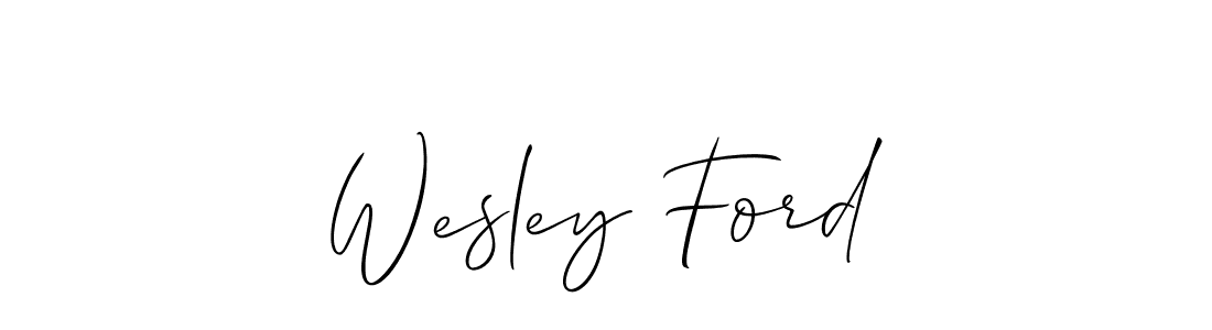 Wesley Ford stylish signature style. Best Handwritten Sign (Allison_Script) for my name. Handwritten Signature Collection Ideas for my name Wesley Ford. Wesley Ford signature style 2 images and pictures png